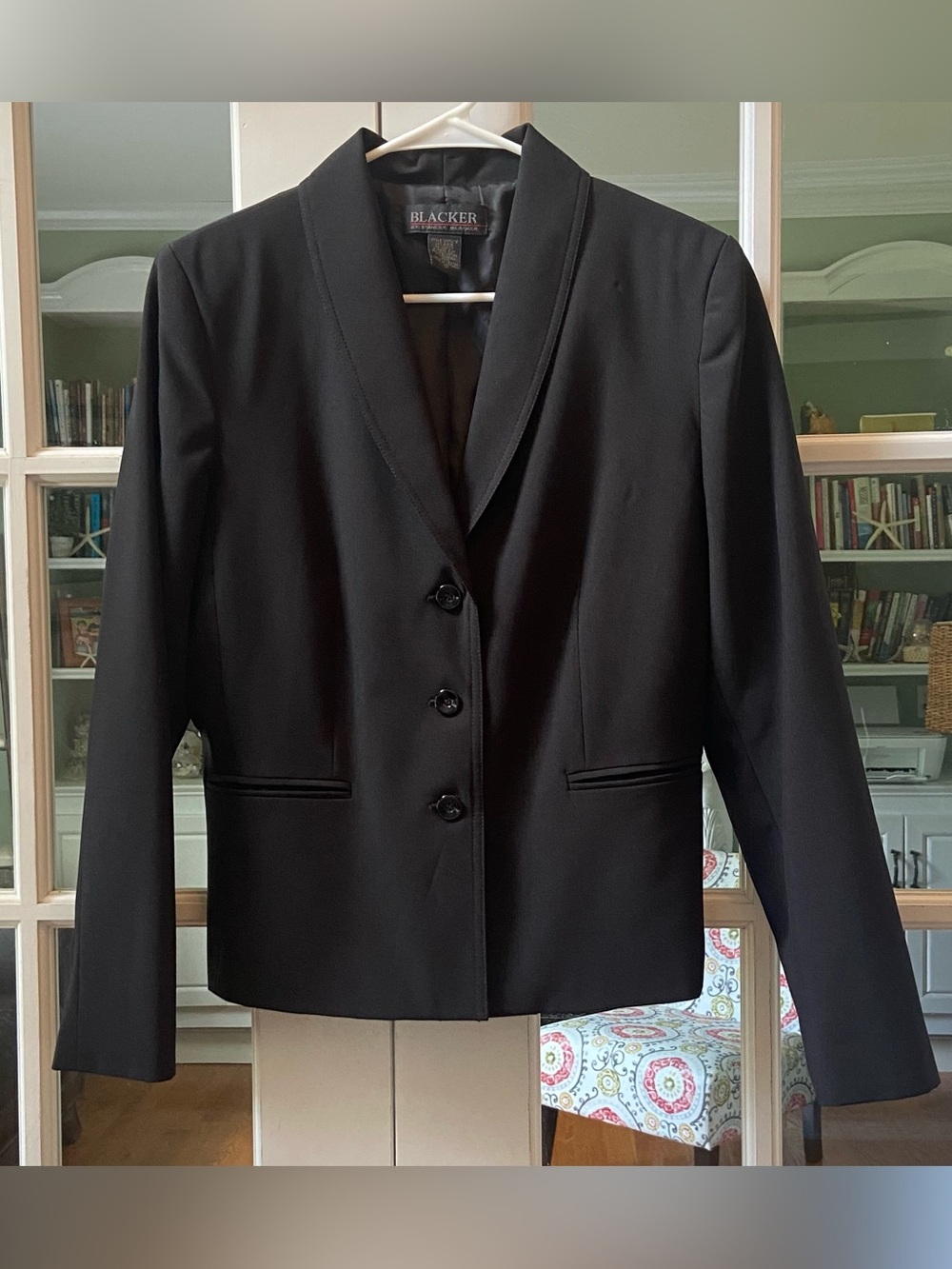 Blacker By Stanley Blacker Black Blazer Size 12